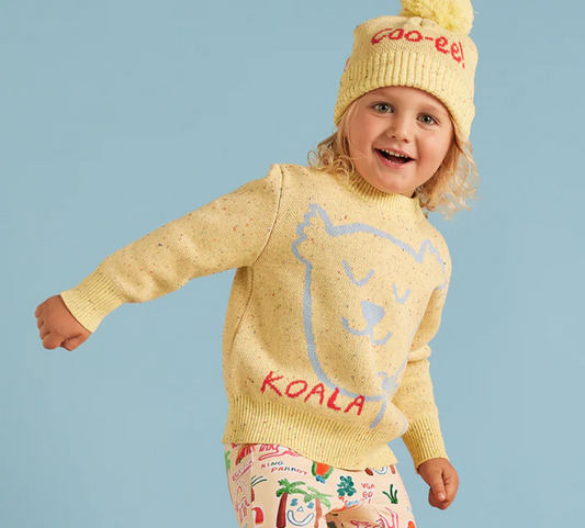 Sunny Koala Cotton Knit Jumper