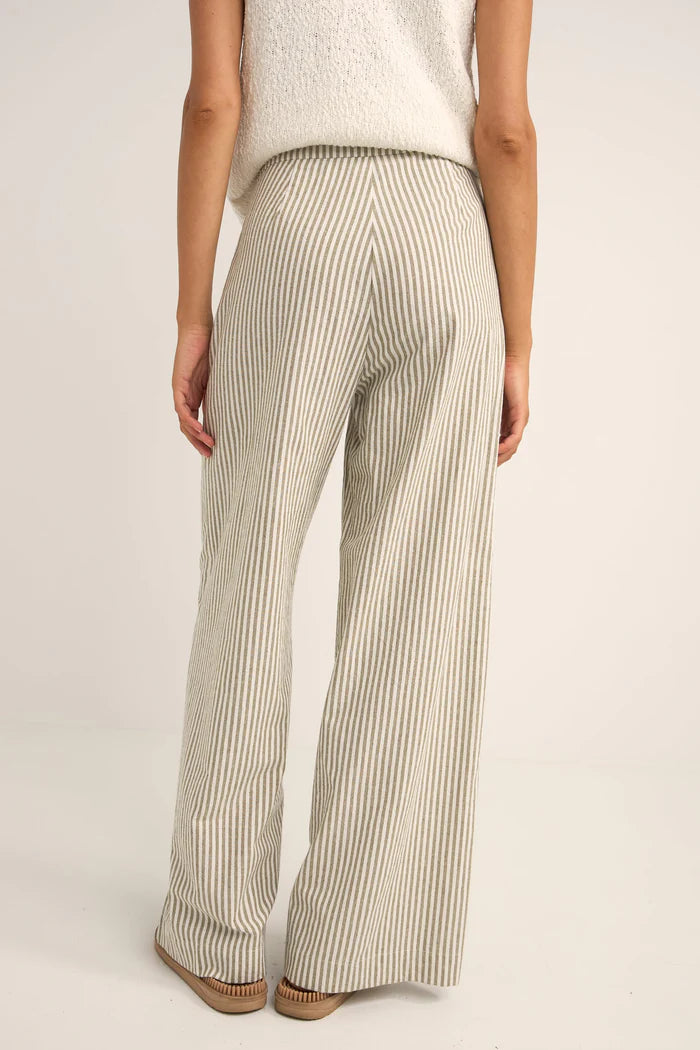 Valley Stripe Wide Leg Pant