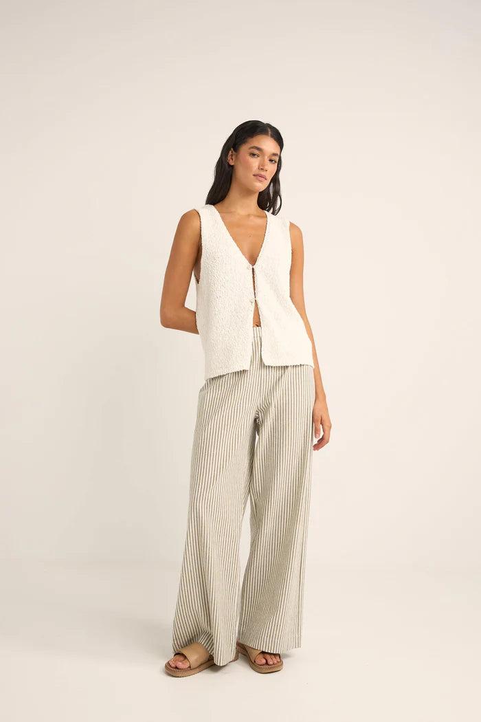 Valley Stripe Wide Leg Pant