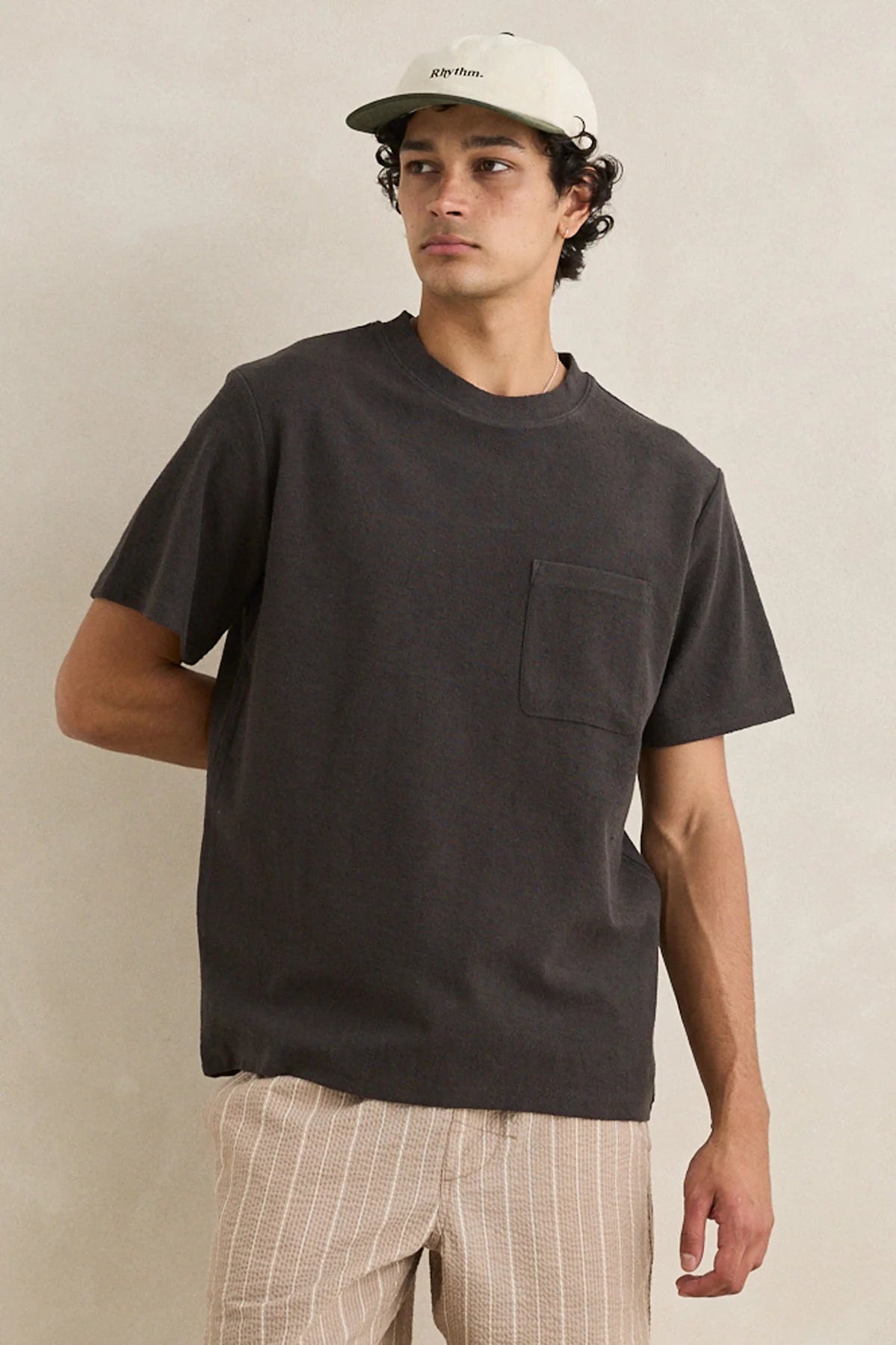 Vintage Terry Ss T-Shirt - Vintage Black