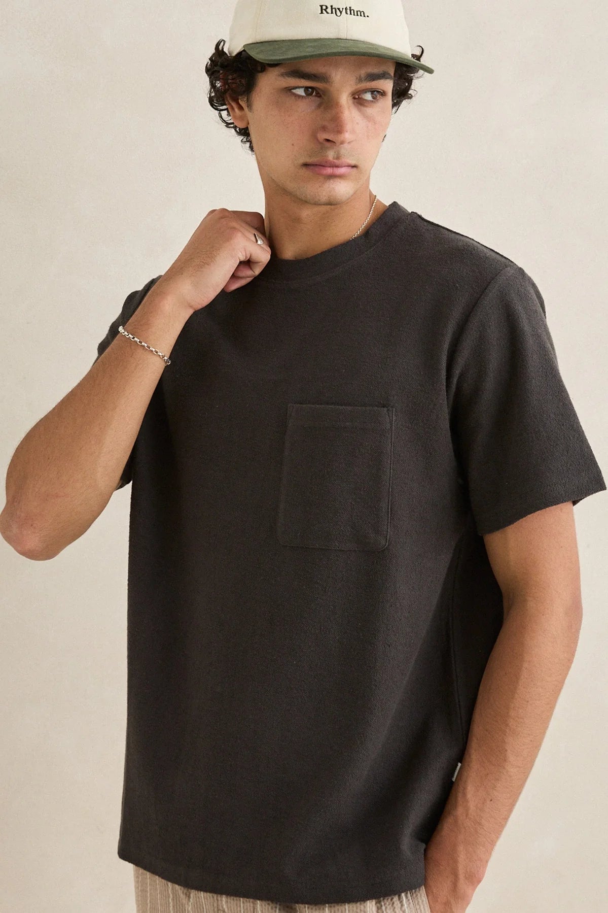 Vintage Terry Ss T-Shirt - Vintage Black