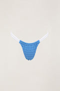 Lola Check Double strap Itsy Pant- Blue