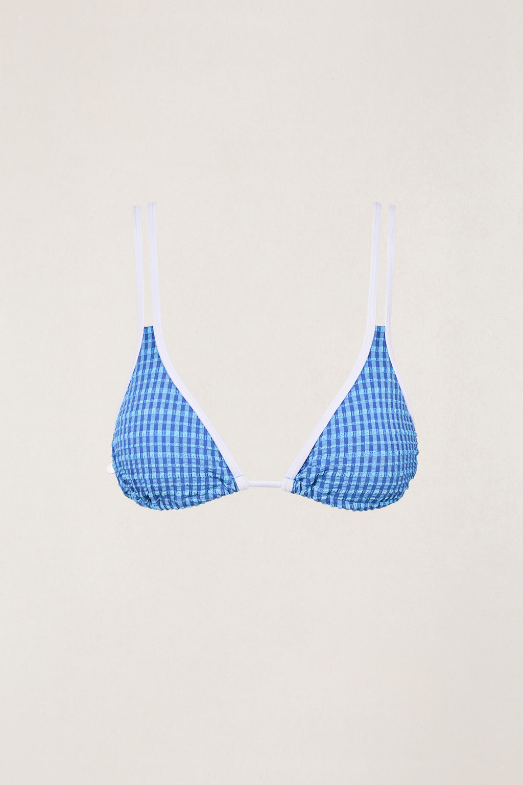 Lola Check Double Strap Slide Tri Top