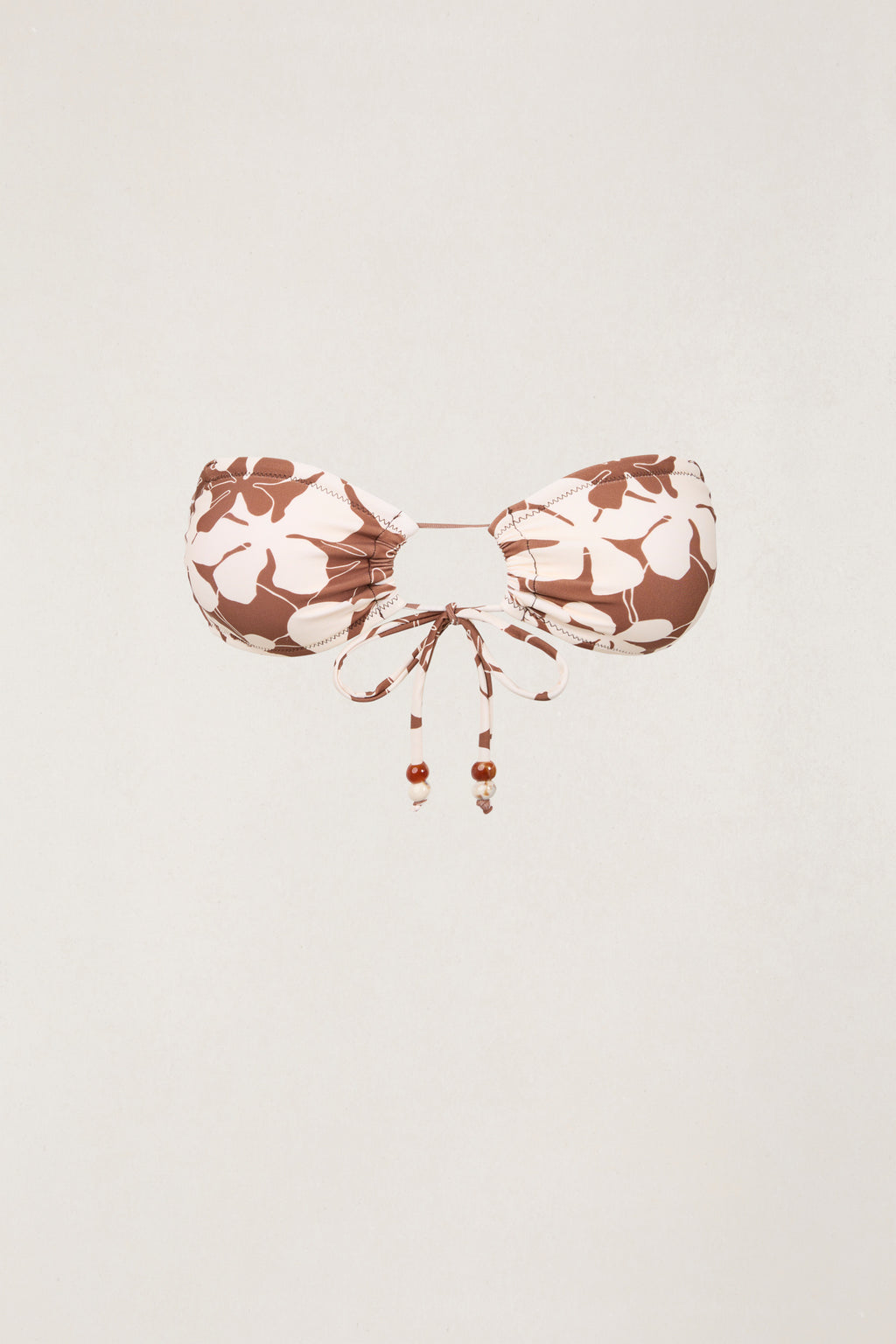 Melia Floral Tie Front Bandeau Top