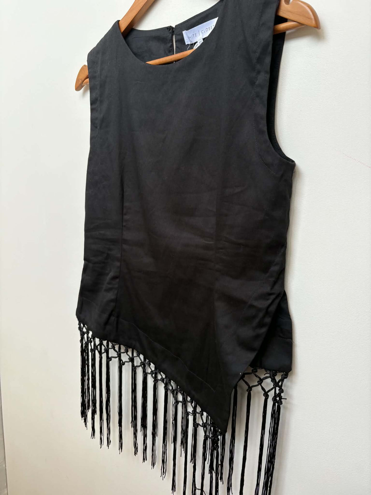 White Closet Fringe Top