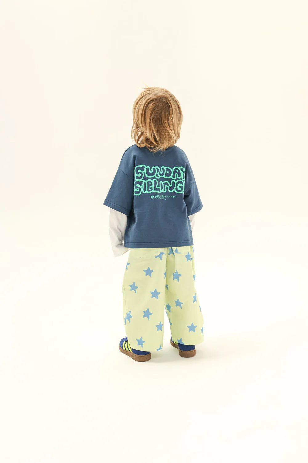 Dusty Star Pants - Lime and Blue