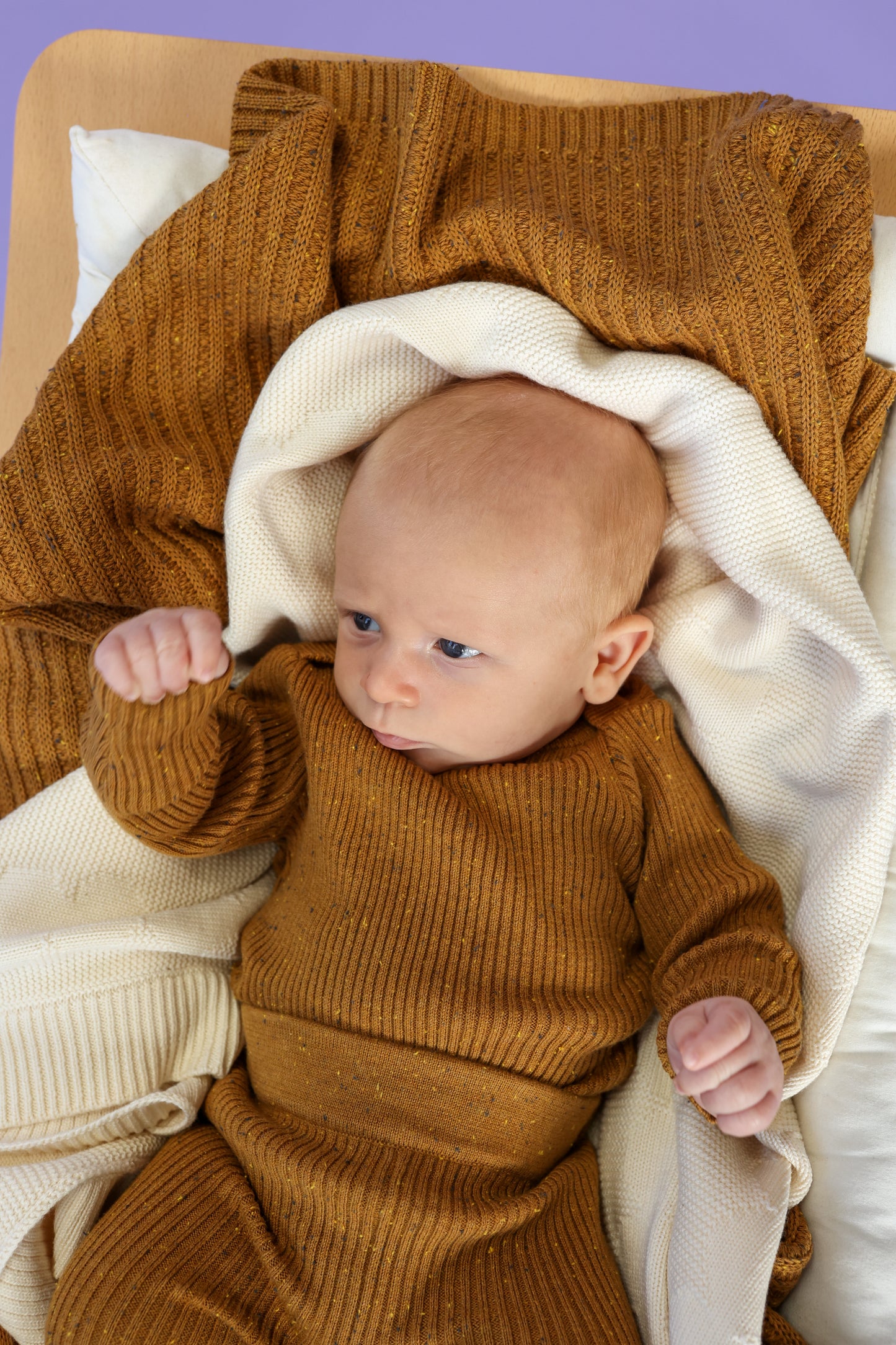 Organic Essential Bodysuit Golden Speckle