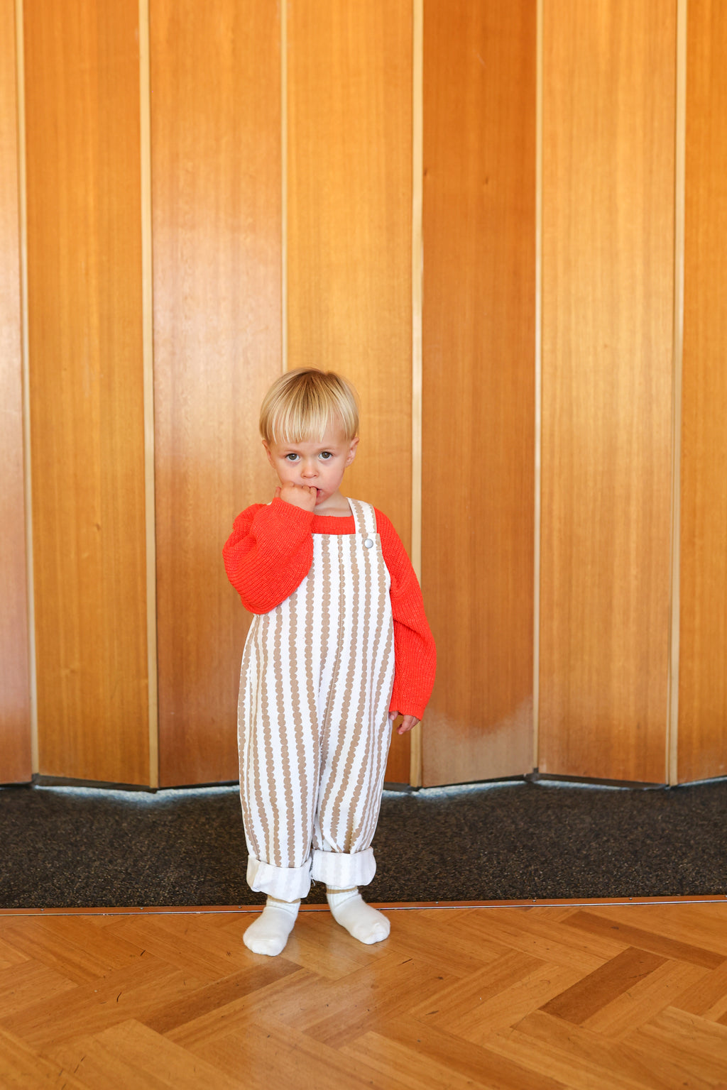 Everyday Organic Overalls - Stacked Pebble