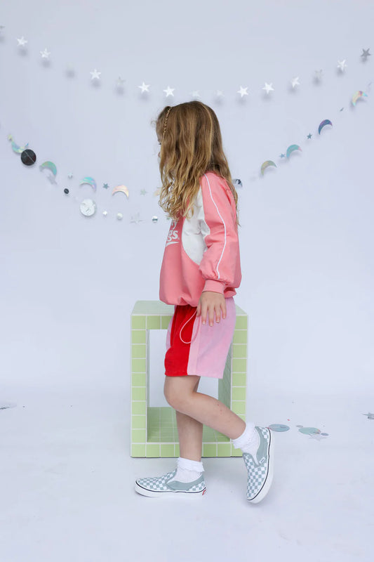 Lunar Shorts- Red and Pink