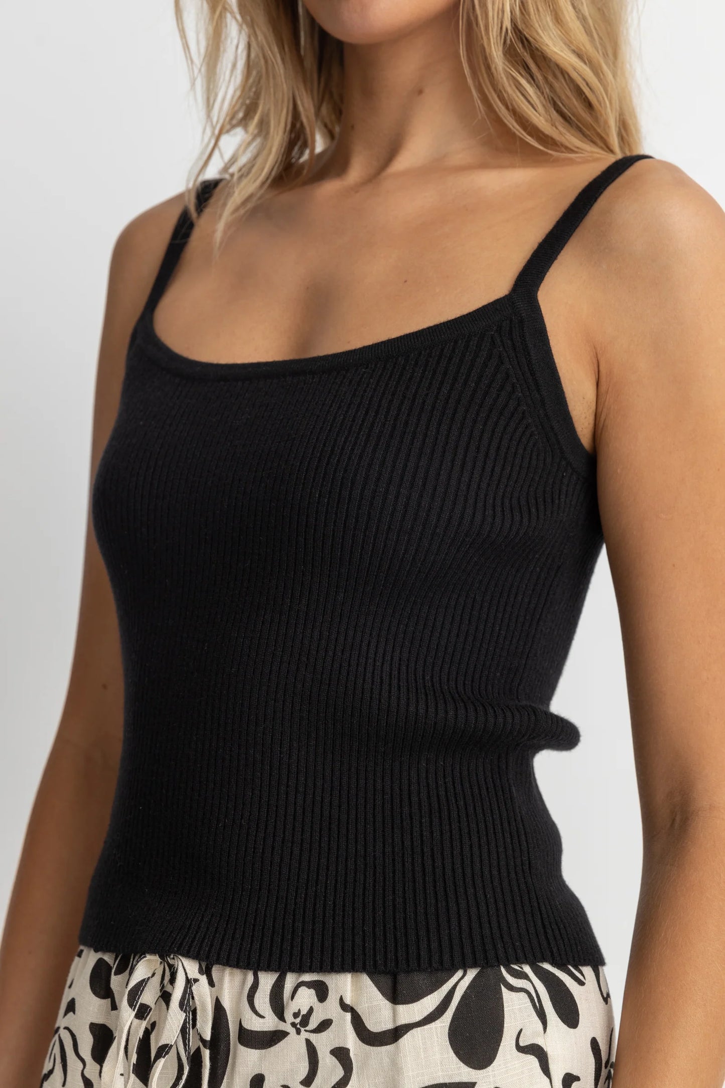 Yumi Knit Tank - Black