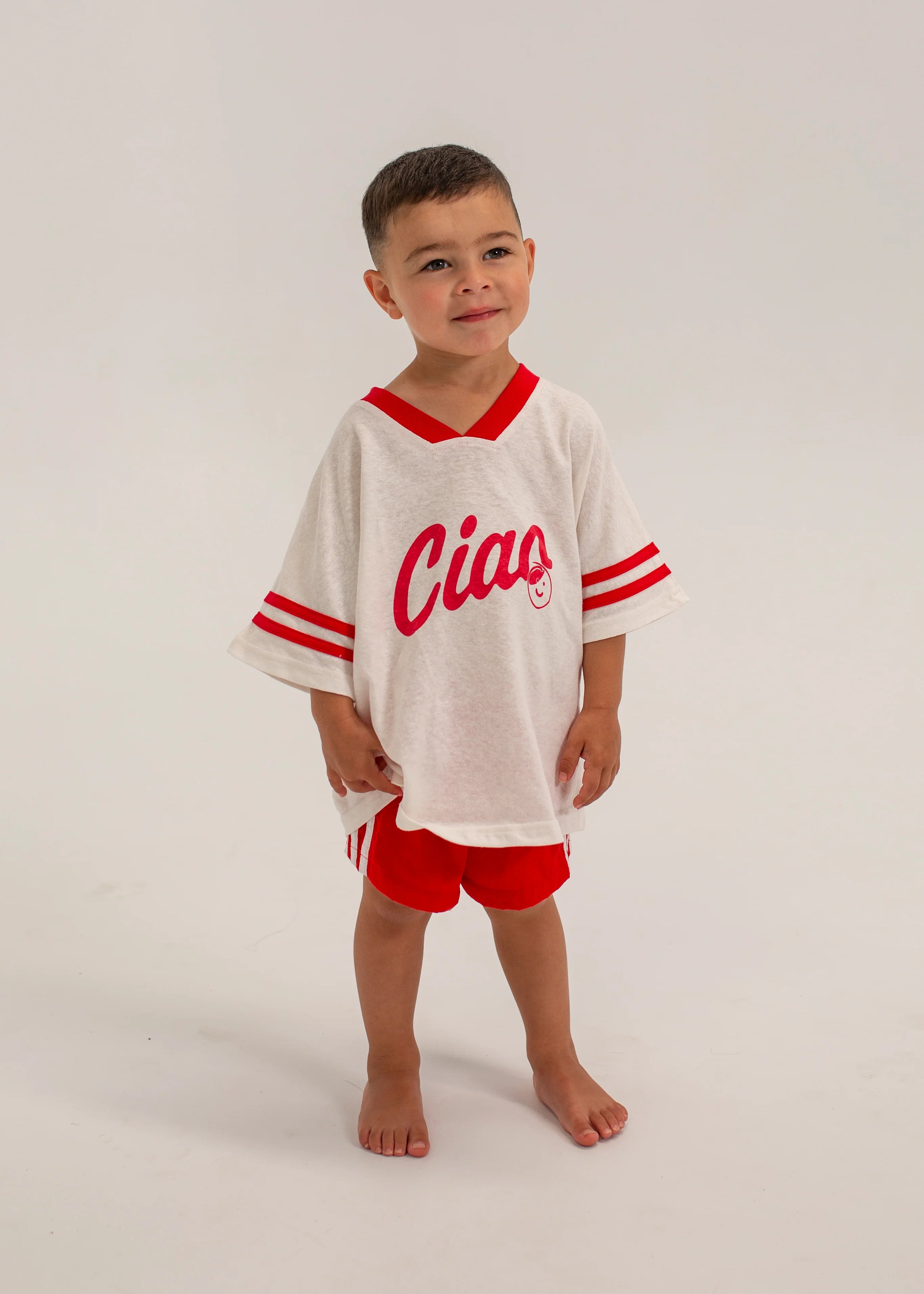Sicily Waterproof Shorts - Red/White