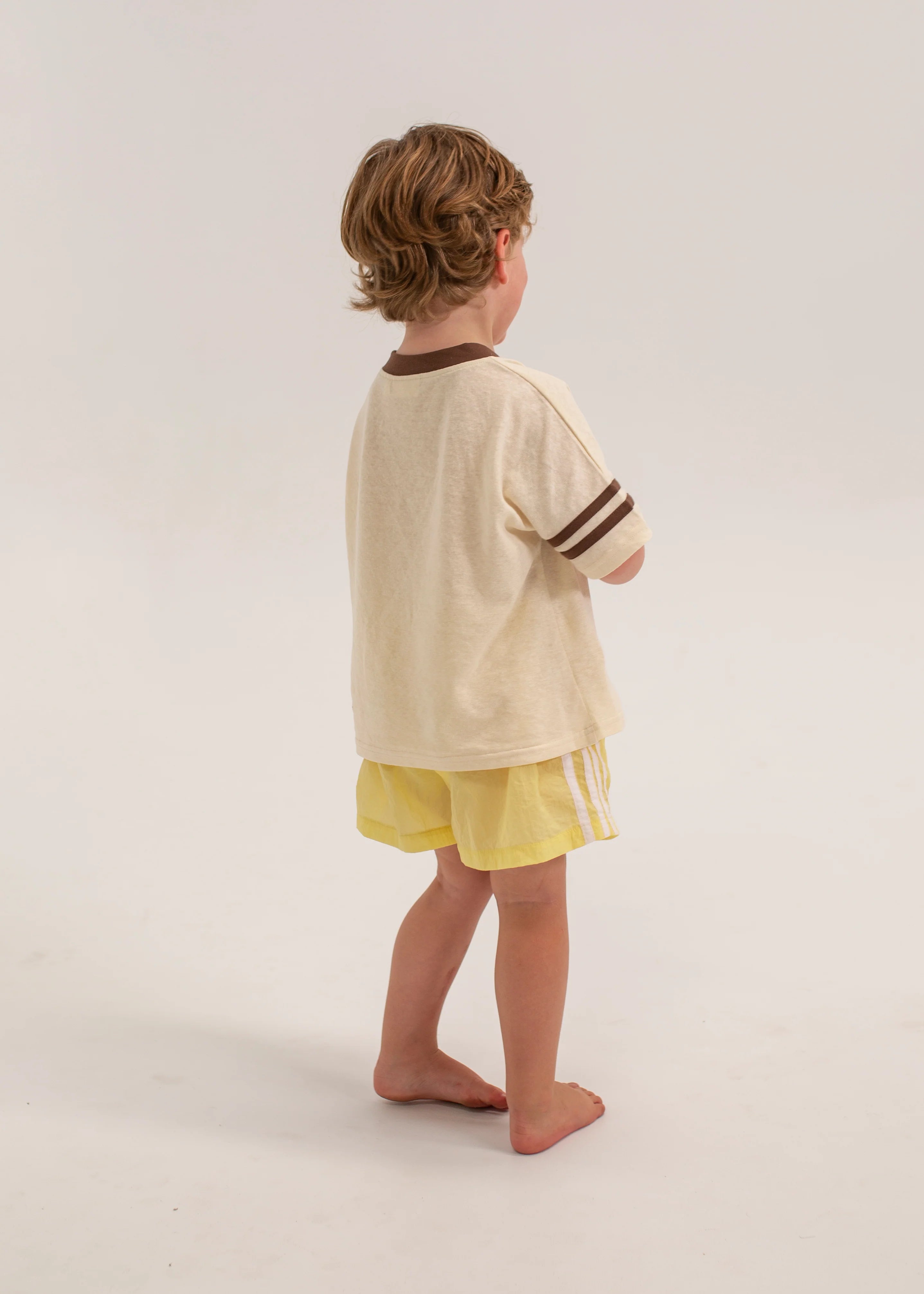 Sicily Waterproof Shorts - Butter Yellow/White
