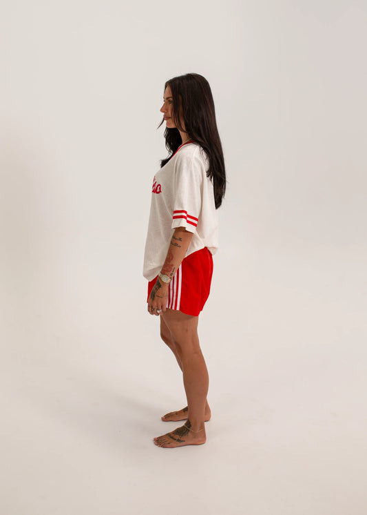 Women's Sicily Waterproof Short - Red/White