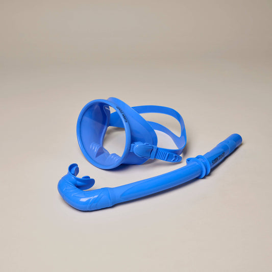 Dive Mask and Snorkel Set - IMMERSION BLUE