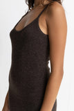 Knit Midi Dress- Chocolate