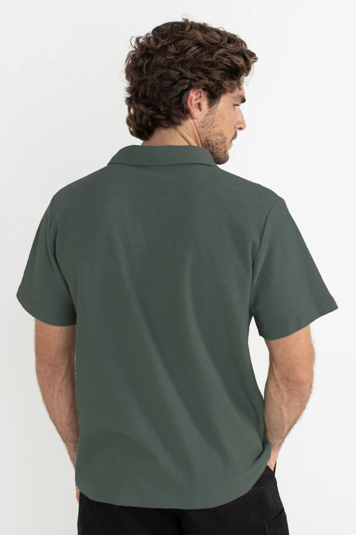 Vintage Terry Polo- Silver Pine