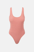 Lola Check Scoop Neck One Piece