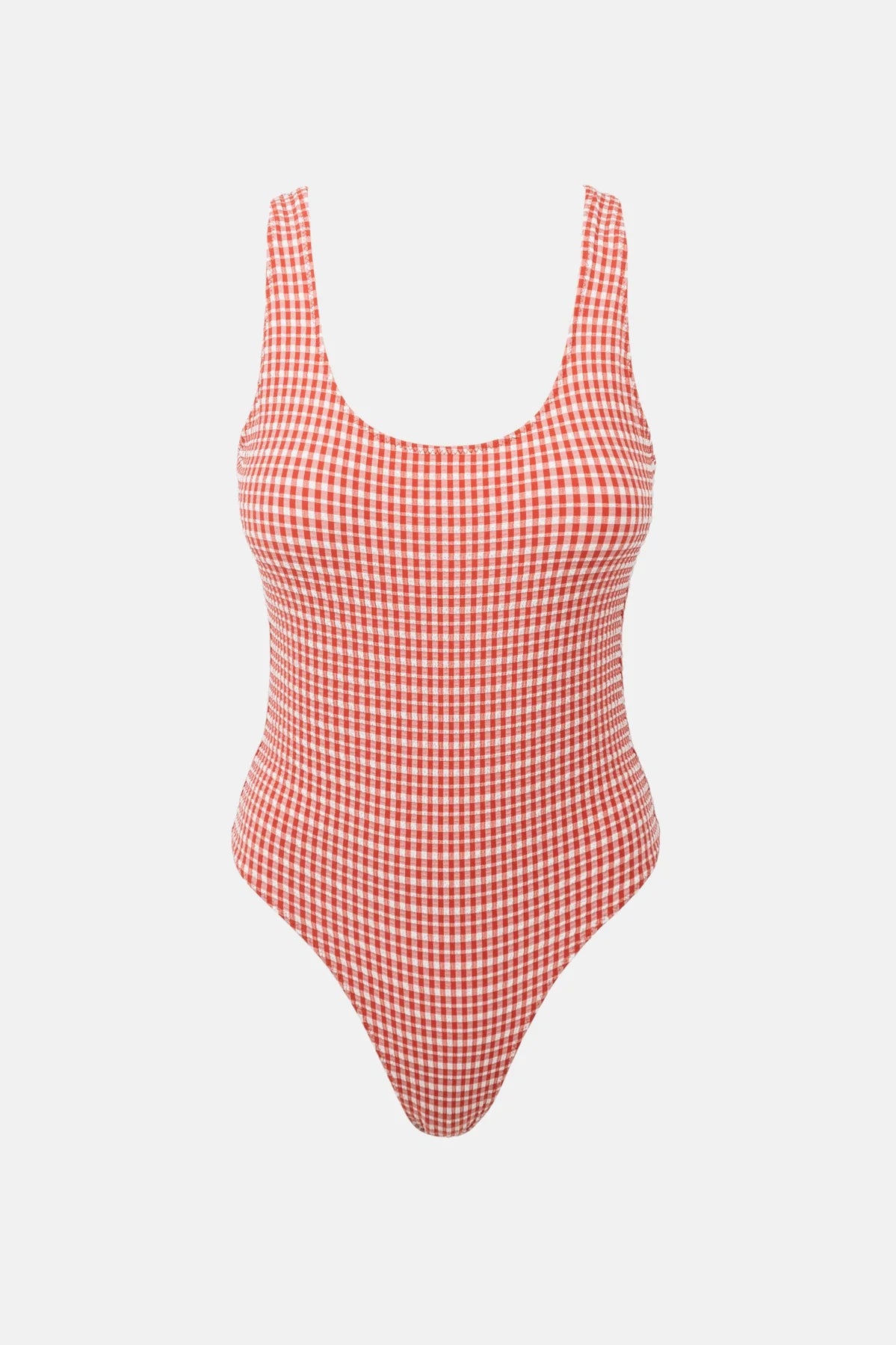 Lola Check Scoop Neck One Piece