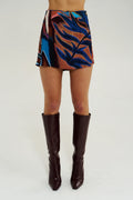 Asym Skort - Bordeaux