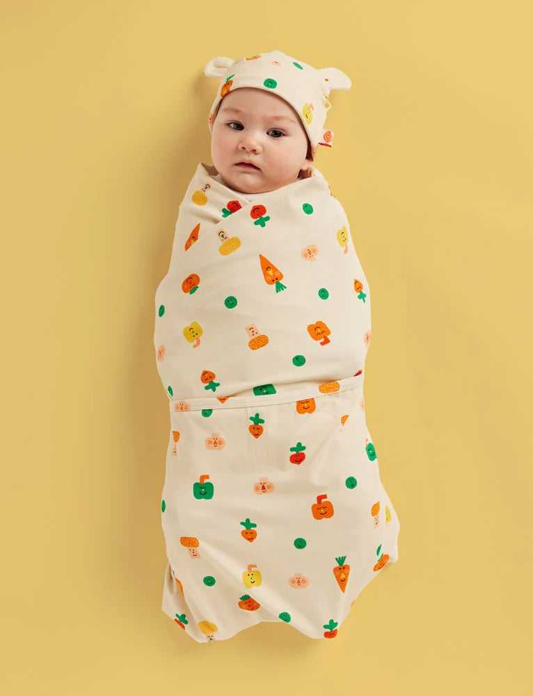 Teeny Tiny Veg Baby Swaddle