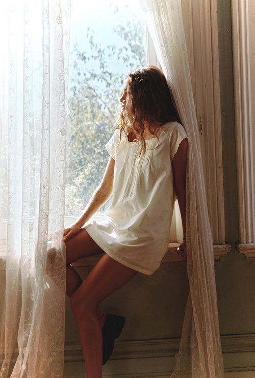 Amelia Mini Dress - Buttercream