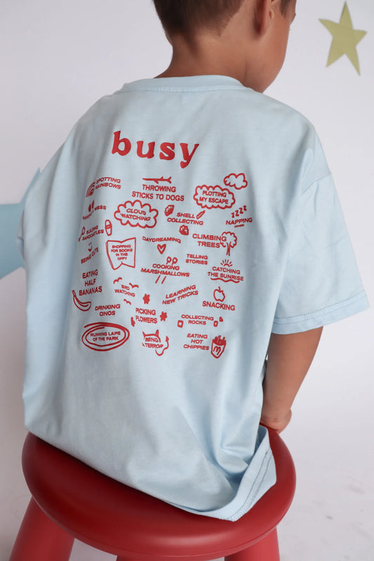 Busy Tee - Sky Blue