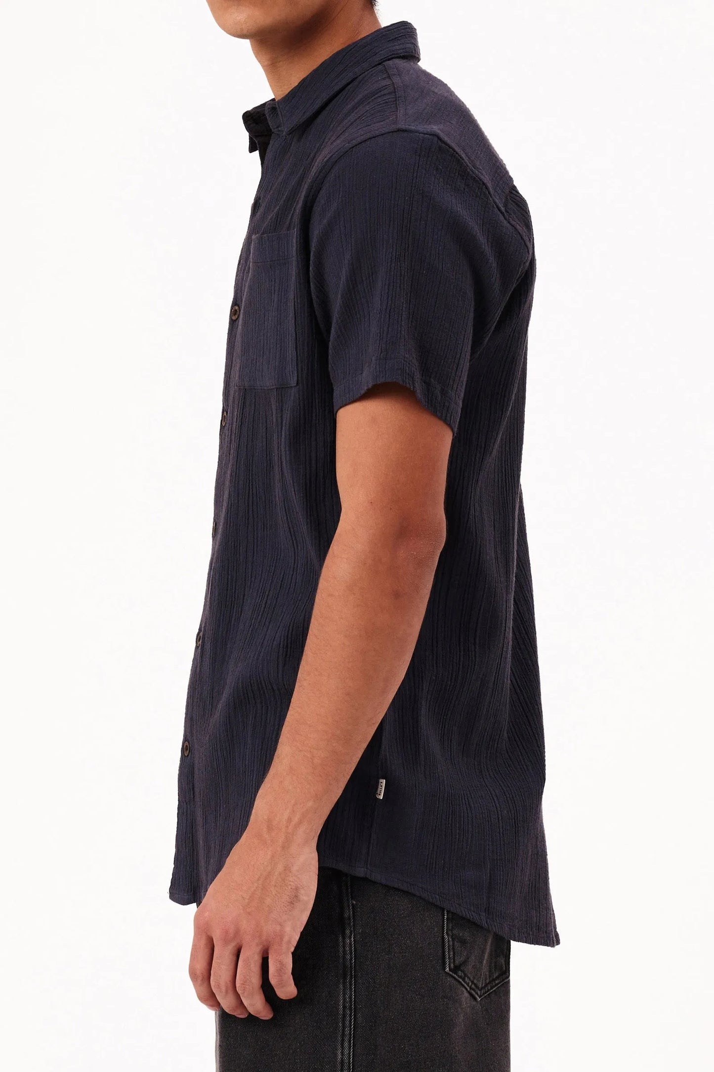 Bon Crepe Shirt- Dark Navy