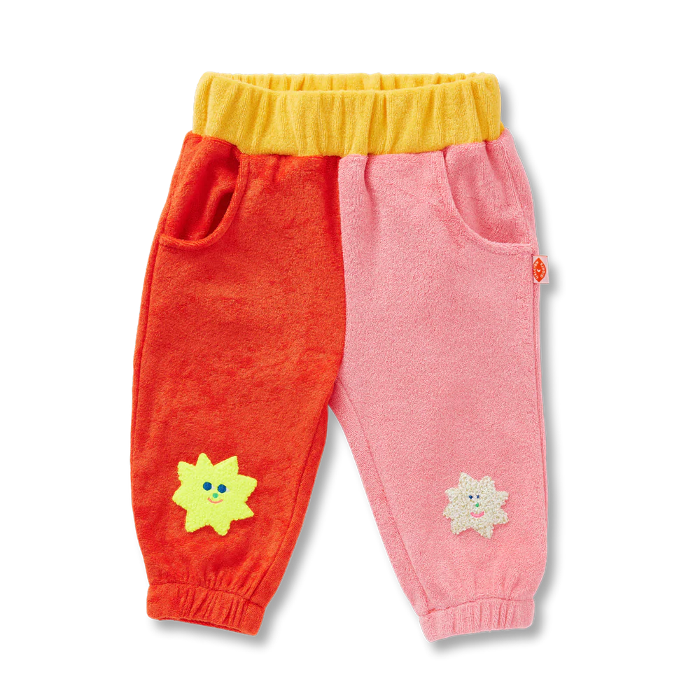 Stars Pink Terry Pants