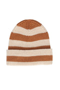 Tokyo Merino Beanie - Caramel Stripe