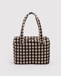 Small Cloud Carry On - Blurred Gingham Brown