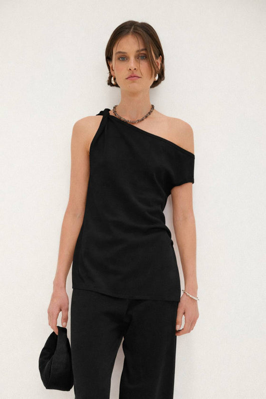 Olympia Asym Top - Black