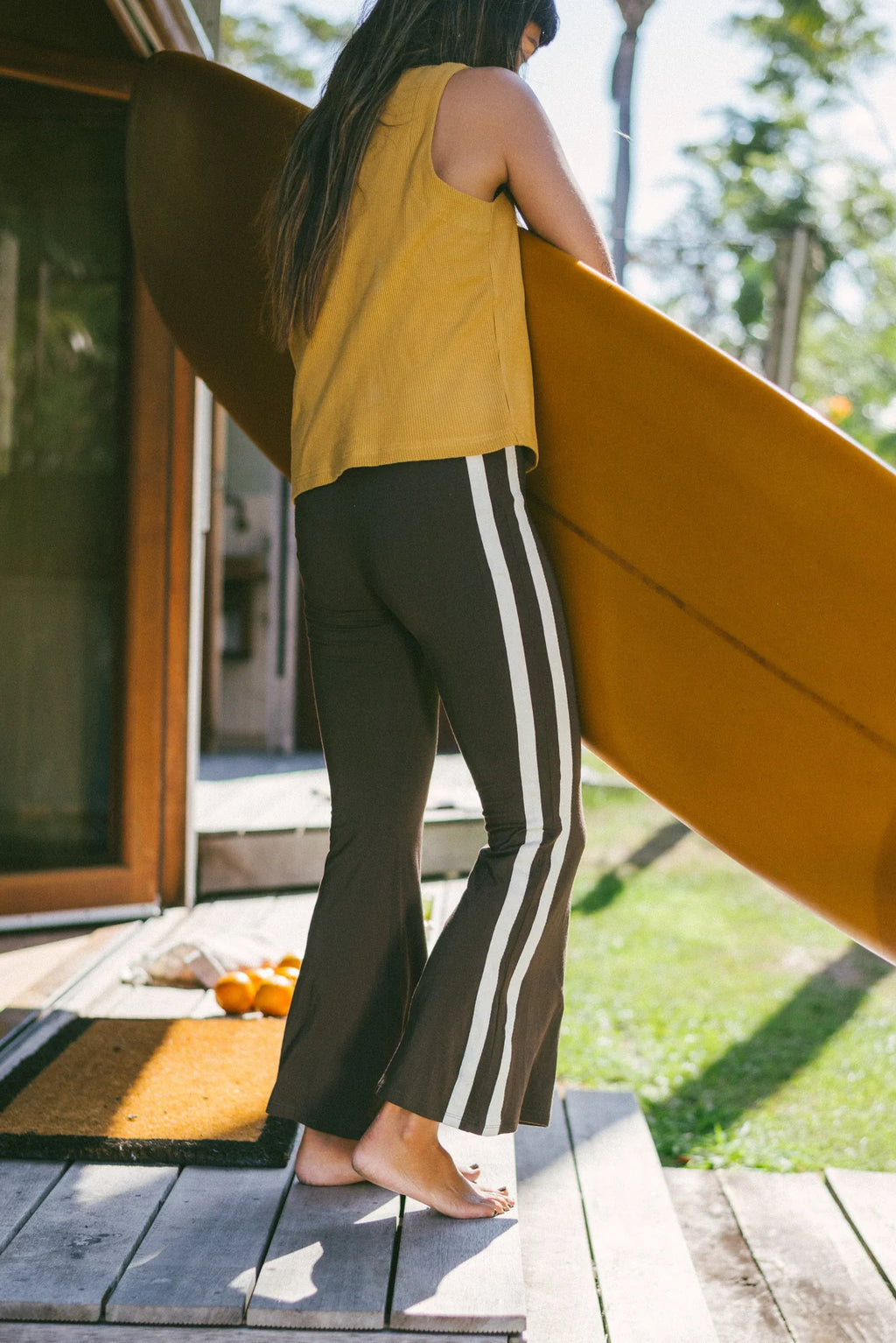 Bamboo Flare Pant - Chocolate