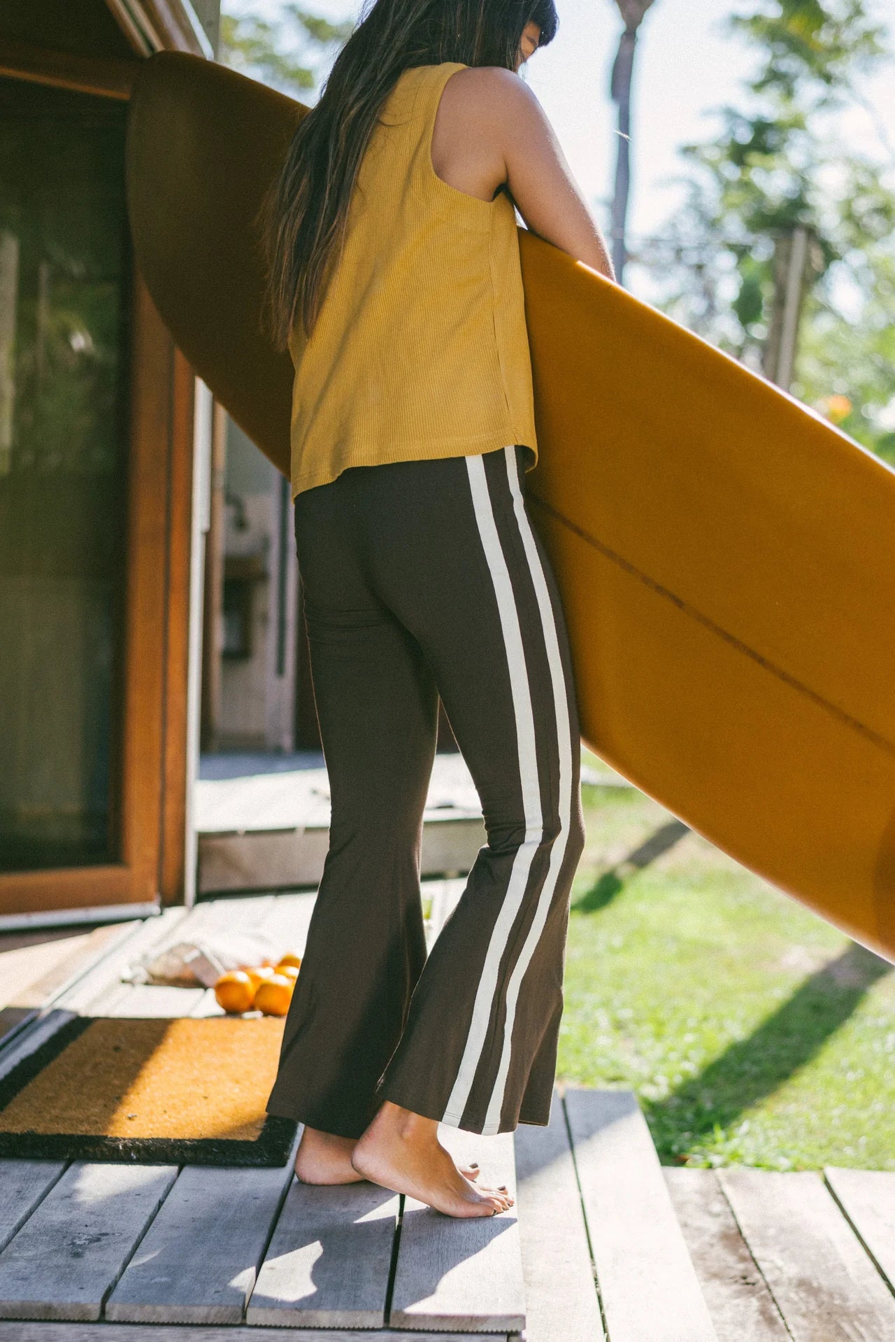 Bamboo Flare Pant - Chocolate