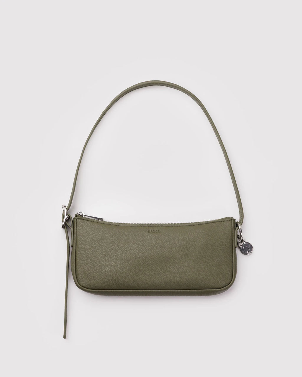 Recycled Leather Pochette - Loden