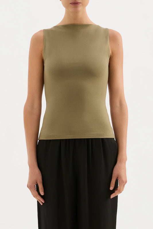 Lois Organic Tank - Sage