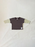 Rowan LS Tee - Brown/Yellow Stripe