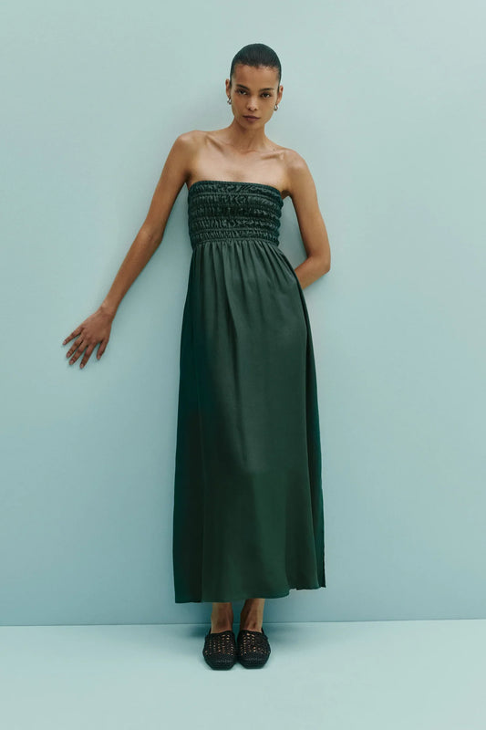 Zuri Tencel Maxi Dress - Emerald