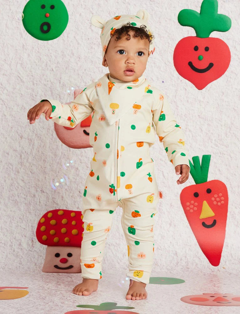 Teeny Tiny Veg Long Sleeve Romper