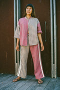 Flannel Flare Pant - Strawberry Milk