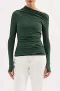 Rue Mesh LS Top - Emerald