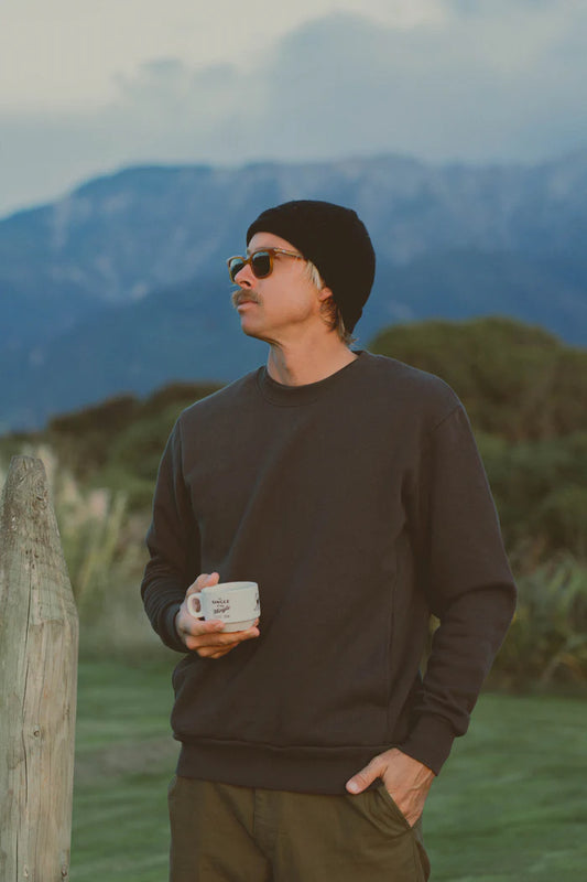 Classic Fleece Crew - Vintage Black