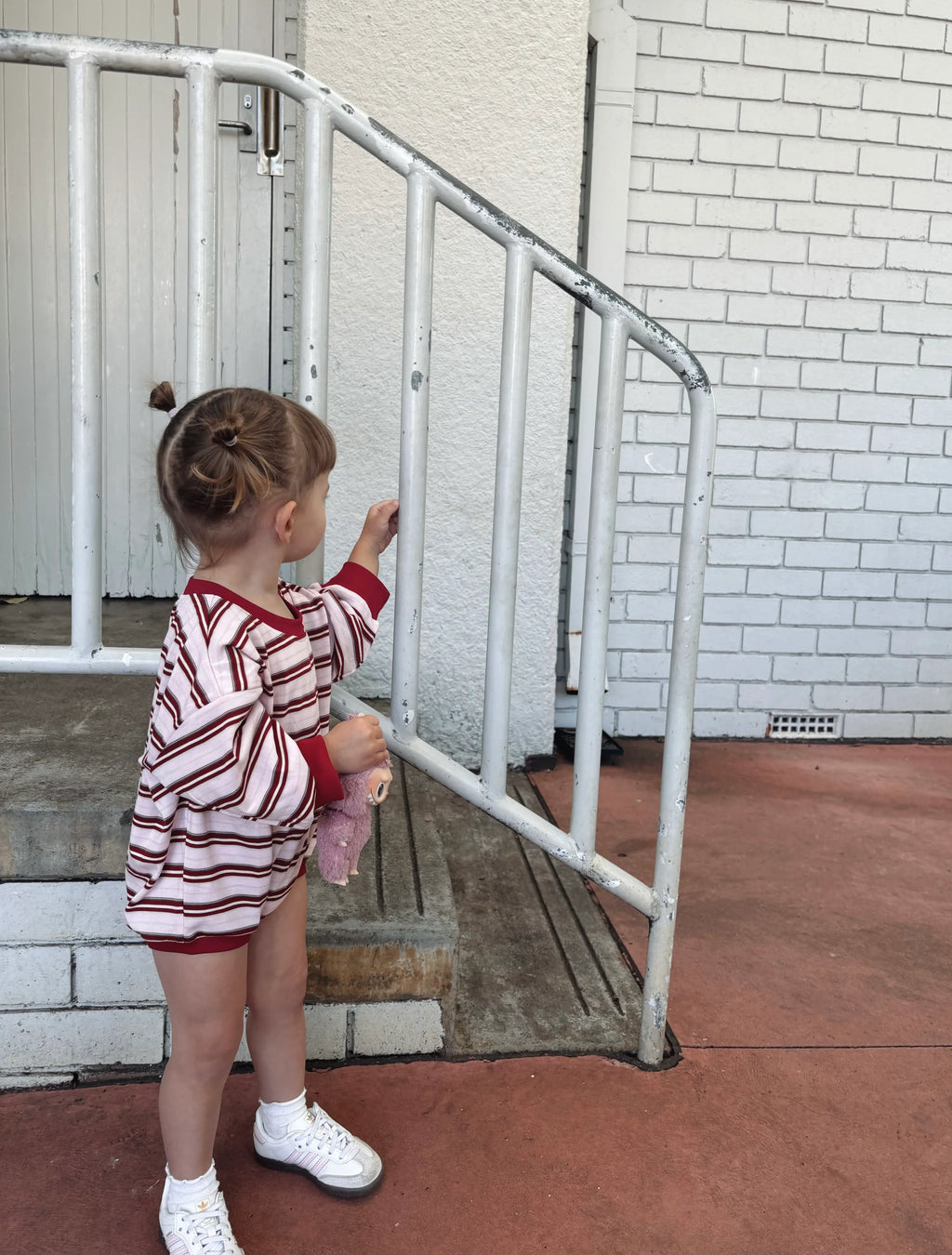 Mattie Stripe Bodysuit - Pink