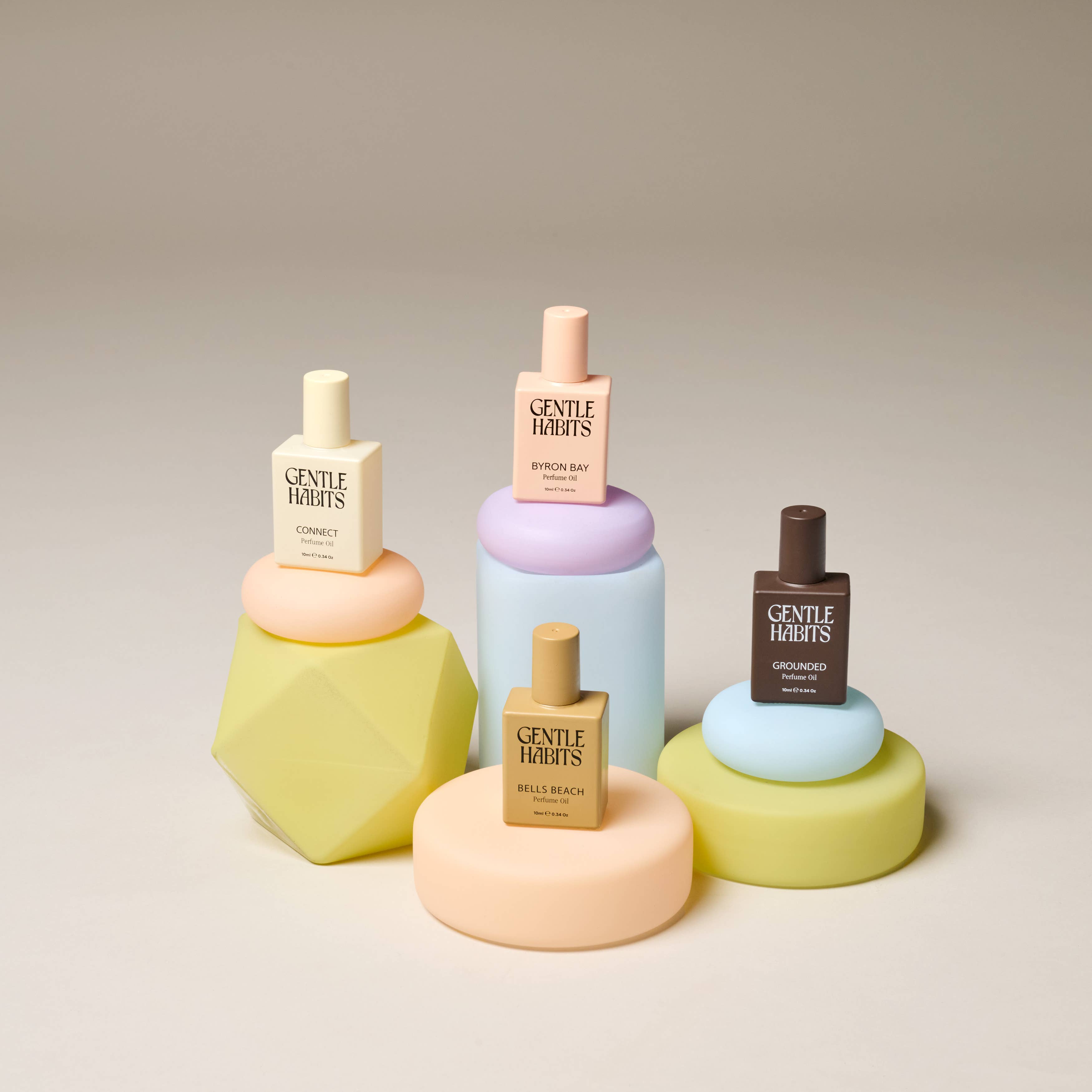 Frosted Glass Holder Small - Blue