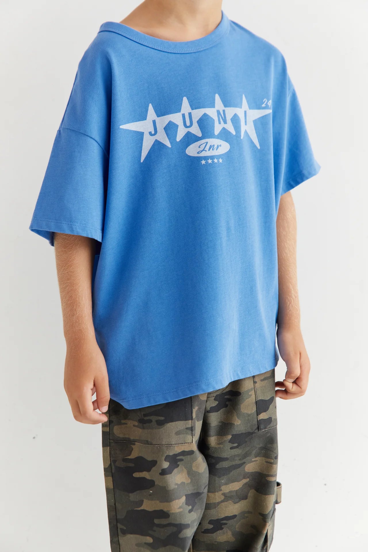 JNR Star Tee - Azure