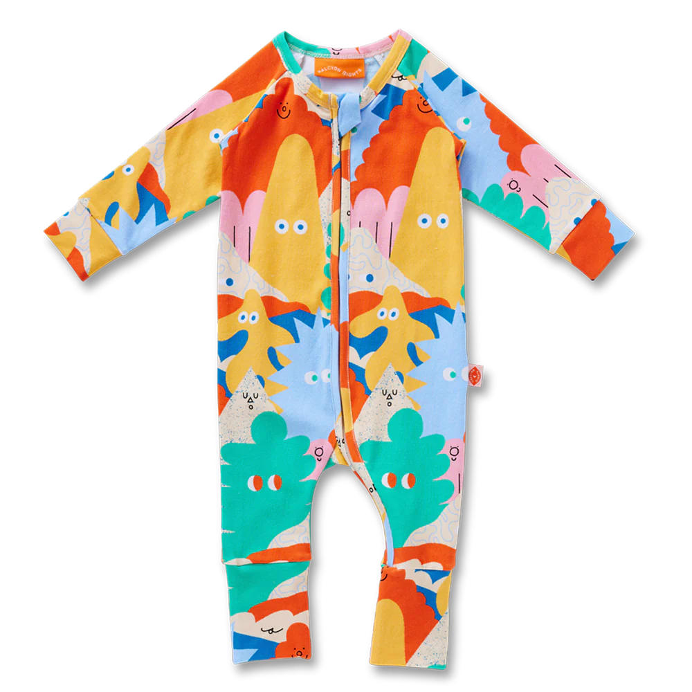 Mount Wiggly Long Sleeve Romper