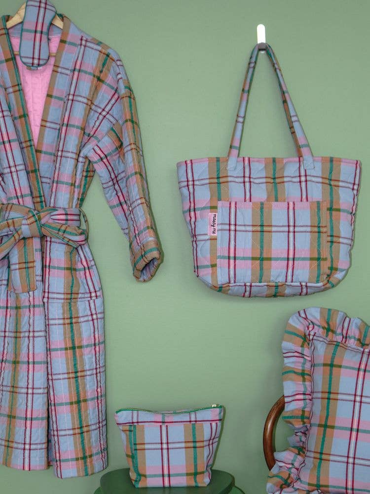 Confetti Plaid Cosmetic Bag