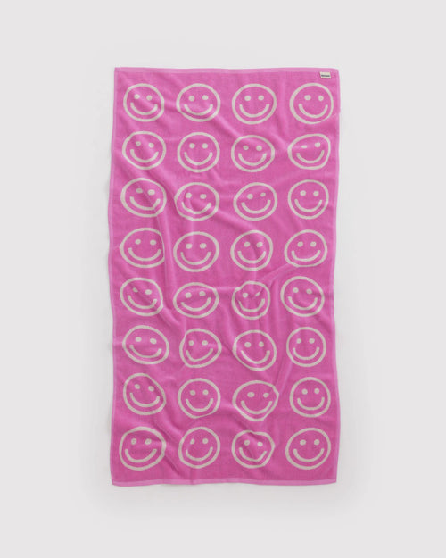 Baggu Bath Towel - Happy Pink