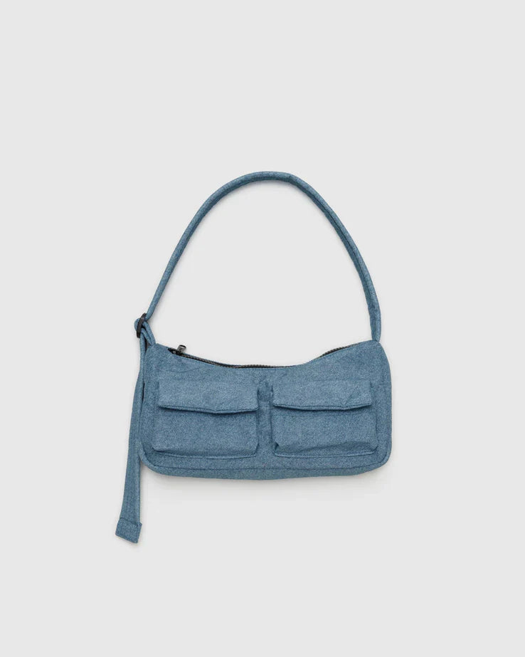 Baggu Cargo Shoulder Bag- Digital Denim