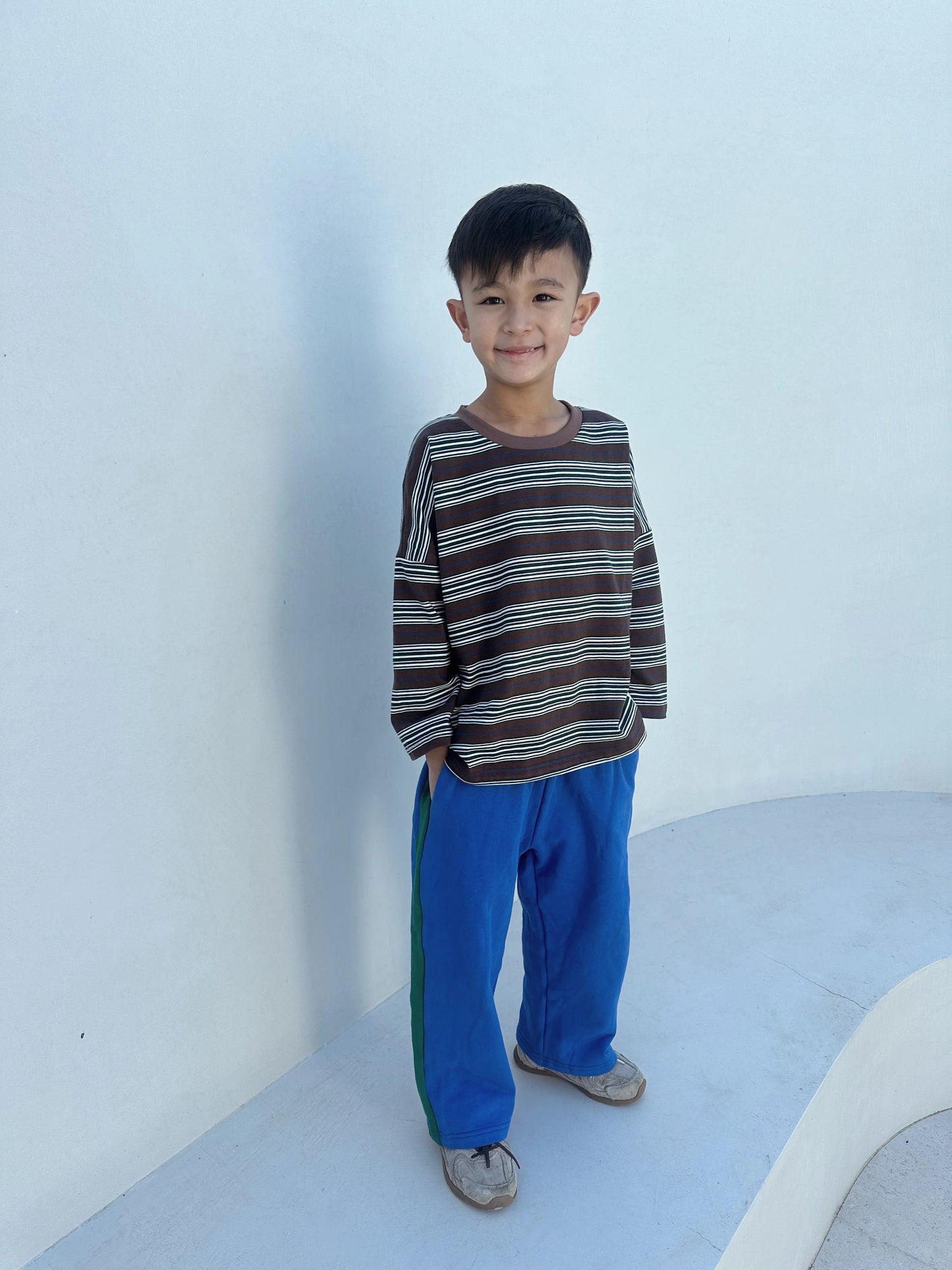 Elio Racer Pants - Royal Blue/Green