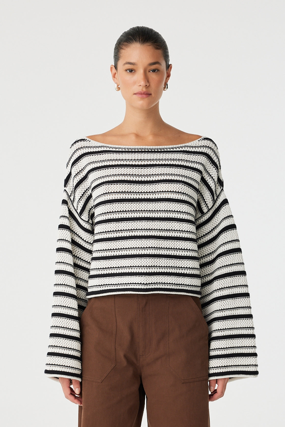 Maisie Sweater- Cream & Black